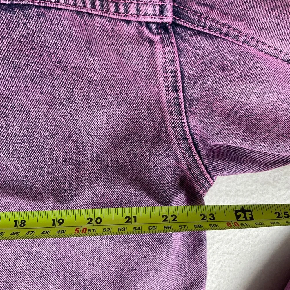 REMAIN BIRGER CHRISTENSEN Italy Purple Thalia Denim jacket US8-10 run big BUST46 - Picture 10 of 10